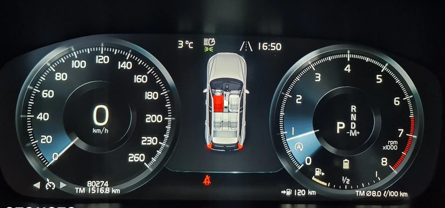 Volvo XC 60 cena 159000 przebieg: 80200, rok produkcji 2020 z Myszków małe 742